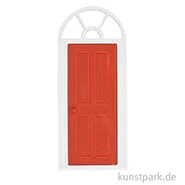 Artikelbild des Artikels “Miniatur Tür mit Bogen, Rot-Weiß, 10 x 23,8 cm “