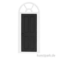 Artikelbild des Artikels “Miniatur Tür mit Bogen, Schwarz-Weiß, 10 x 23,8 cm “