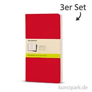 Artikelbild des Artikels “MOLESKINE Cahier Journal 3er-Set - Preisselbeerrot - Blanko 13x21cm - 80 Seiten“