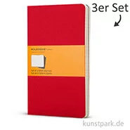 Artikelbild des Artikels “MOLESKINE Cahier Journal 3er-Set - Preisselbeerrot - Liniert 19x25cm - 120 Seiten“