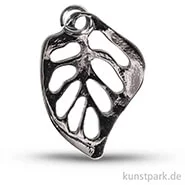 Artikelbild des Artikels “Monstera Blatt - Metall-Anhänger mit Öse - Silber, 25 mm, 1 Stück “