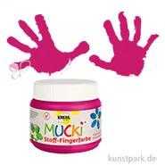 Artikelbild des Artikels “MUCKI Fingerfarbe Textil - pastose Farbe für Stoffe, 150 ml Einzelfarbe | Pink“