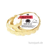 Artikelbild des Artikels “Muschelsaumen - Gold Glitzer, 2 m “
