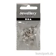Artikelbild des Artikels “Ohrstecker mit Platte und Verschluss 13 mm, 10 Stück, Versilbert “
