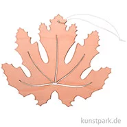 Artikelbild des Artikels “Oranges Ahornblatt aus Holz mit Hänger, Breite 20 cm “