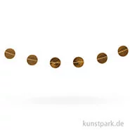 Artikelbild des Artikels “Papier-Girlande Dots, mit Glanzfolie, 2 m Gold“