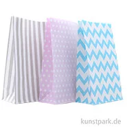 Artikelbild des Artikels “Papiertüten bunt mit Blockboden, 120x60x210 mm, 9 Stück “