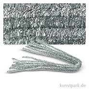 Artikelbild des Artikels “Pfeifenputzer Chenilledraht, 10 Stück, Einzelfarbe 50 cm | Silber“