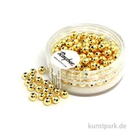 Artikelbild des Artikels “Plastik Rundperlen - Gold Rund | 4 mm - 150 Stück“