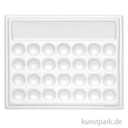 Artikelbild des Artikels “Eckige Porzellanpalette mit 28 Näpfen und Wassermulde “