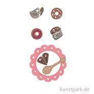 Artikelbild des Artikels “Quilling Sticker - Kaffeeklatsch, Altrosa “