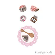 Artikelbild des Artikels “Quilling Sticker - Kaffeeklatsch, Rosa “