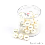 Artikelbild des Artikels “Renaissance Glaswachsperlen - 10 mm - 35 Stück Dose | Weiß“