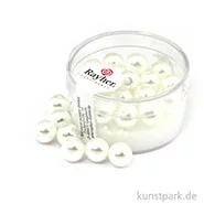 Artikelbild des Artikels “Renaissance Glaswachsperlen - 8 mm - 25 Stück Dose | Schneeweiß“