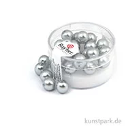 Artikelbild des Artikels “Renaissance Glaswachsperlen - 8 mm - 25 Stück Dose | Silbergrau“