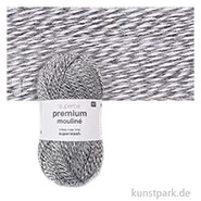 Artikelbild des Artikels “Rico Sockenwolle - Superba Premium Mouline 4-fädig, 100g, 380m Farbe | Grau-Weiß“
