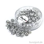 Artikelbild des Artikels “Rocailles Metallic mit Großloch - 5,5 mm - 80 Stück Silber“