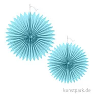 Artikelbild des Artikels “Rosetten aus Papier, 2 Stück sortiert 20-30 cm | Lagune“