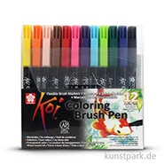 Artikelbild des Artikels “Sakura Koi Coloring Brush Pen Set - 12 verschiedene Farben “