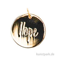 Artikelbild des Artikels “Schmuck-Anhänger Scheibe - Hope, Gold “