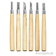 Artikelbild des Artikels “Schnitzwerkzeug Basis-Set, 6 teilig mit Holzgriffen “