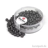 Artikelbild des Artikels “Silk-Bead Glas Rocailles - 4 mm - 120 Stück Dose | Anthrazit“