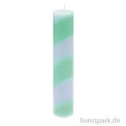 Artikelbild des Artikels “Stabkerze gestreift - Türkis Grau, 20 cm “