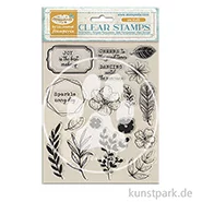 Artikelbild des Artikels “Stamperia Acrylic Stamps - Masquerade Flowers and Labels “