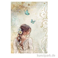 Artikelbild des Artikels “Stamperia Reispapier - Masquerade Lady Butterfly, DIN A4 “