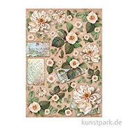 Artikelbild des Artikels “Stamperia Reispapier - Vintage Library Flowers and Letters, DIN A4 “