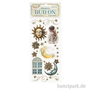 Artikelbild des Artikels “Stamperia Rub On Transferfolie - Masquerade Sun and Moon “