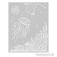 Artikelbild des Artikels “Stamperia Schablone - Songs of the Sea Jellyfish, 20 x 25 cm “