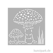 Artikelbild des Artikels “Stamperia Schablone - Whispering Woods Mushrooms, 12 x 12 cm “