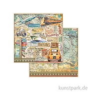 Artikelbild des Artikels “Stamperia Scrappapier - Art of Travelling Car, 30,5 x 30,5 cm “