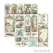 Artikelbild des Artikels “Stamperia Scrappapier - Herbarium Silvae Tags Letters, 30,5 x 30,5 cm “