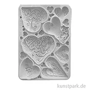 Artikelbild des Artikels “Stamperia Silikon Gießform - Alice in Christmas Simple Hearts, A5 “