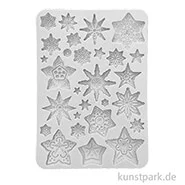 Artikelbild des Artikels “Stamperia Silikon Gießform - Gear up for Christmas Stars, A5 “