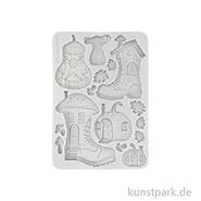 Artikelbild des Artikels “Stamperia Silikon Gießform - Whispering Woods Boots Pumpkin House, A5 “