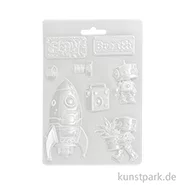 Artikelbild des Artikels “Stamperia Soft Mould (Gießform) - A New Beginning Spaceship Robot, A5 “