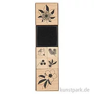 Artikelbild des Artikels “Stempelset - Christmas Rocks, Helleborus mit 6 Holzstempeln “