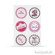 Artikelbild des Artikels “Sticker - Hugs + Kisses, 24 Stück sortiert “