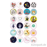 Artikelbild des Artikels “Sticker rund - Kids Time, selbstkebend, 24 Stück sortiert “