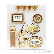 Artikelbild des Artikels “Vintage 3D-Sticker - Life, selbstklebend, 7 Stück sortiert “