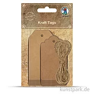 Artikelbild des Artikels “Vintage Anhänger - Tag aus Kraftpapier, 12 Stück “