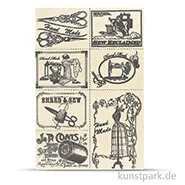 Artikelbild des Artikels “Vintage Canvas Sticker - Näherei, selbstklebend “