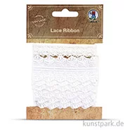 Artikelbild des Artikels “Vintage Spitzenband - Weiß, 1,5 - 3,2 cm x 1 m, 2 Stück sortiert “