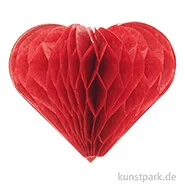 Artikelbild des Artikels “Wabenpapier Sticker - Herzen, Rot “