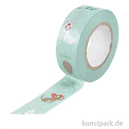 Artikelbild des Artikels “Washi Tape - Christmas is in the Air, Mint mit Weihnachtsmann, 10 m “