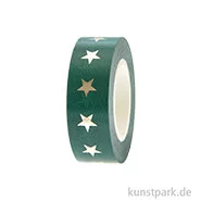 Artikelbild des Artikels “Washi Tape - Merry Christmas, Sterne, Grün, 15 mm x 10 Meter “