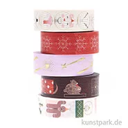 Artikelbild des Artikels “Washi Tape Set - I love Christmas, Figuren, 5 Stück, je 10 m “